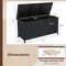 Indoor Outdoor 85 Gallon Storage Container with Waterproof Liner and Universal Wheels